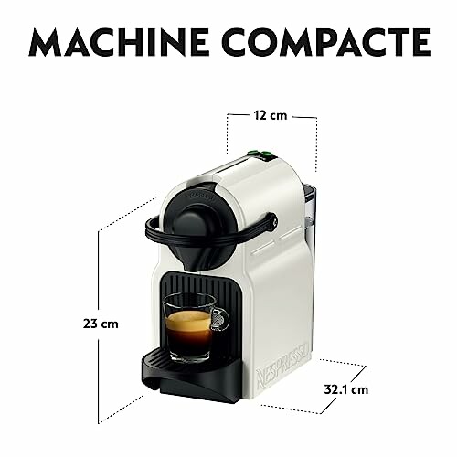 Machine à café compacte avec dimensions