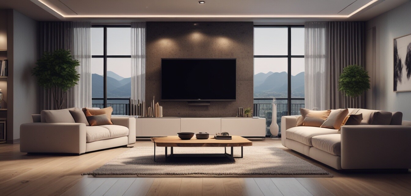 Stylish modern living room design