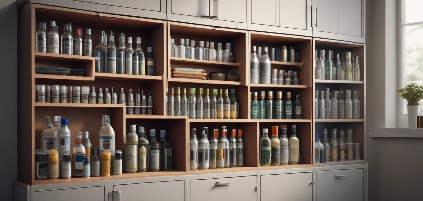 Rangement malin pour les produits de nettoyage